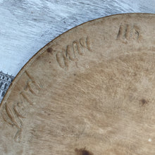 Load image into Gallery viewer, Antique English Carved Treen Bread Board 19th Century