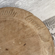 Load image into Gallery viewer, Antique English Carved Treen Bread Board 19th Century