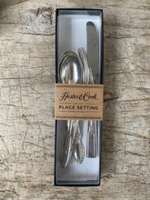 Load image into Gallery viewer, Hester & Cook Vintage Silverplated Cutlery Set Five Piece Place Setting