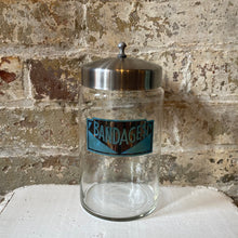 Load image into Gallery viewer, Vintage Medical Glass Canister