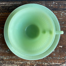 Load image into Gallery viewer, Vintage Fire King Jadeite Cup and Saucer