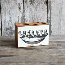 Load image into Gallery viewer, Large Wooden Desk Caddy handmade by Peg and Awl in Philadelphia