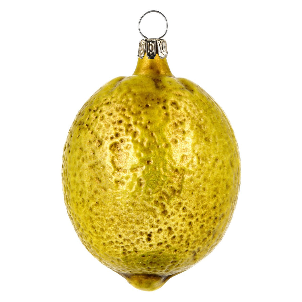 Lemon Glass Ornament Made in Germany