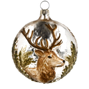 Stag Glass Ornament Made in Germany