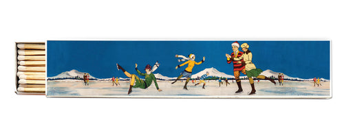 Ice Skating Long Matchbox by Archivist Gallery