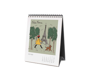 2026 Travel Sketchbook Desk Calendar by Rifle Paper Co