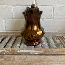 Load image into Gallery viewer, Vintage Copper Lustreware Diamond Pitcher

