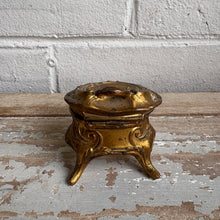 Load image into Gallery viewer, Antique French Gilt Jewelry Box c1890
