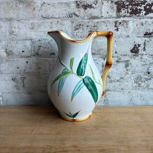 Load image into Gallery viewer, Antique Minton Majolica Bamboo Pitcher
