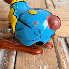 Load image into Gallery viewer, Vintage 1950s Line Mar Toys Wind-Up Hopping Chipmunk - Tin Litho Japan
