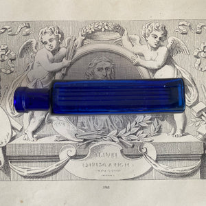 Antique Cobalt Blue Poison Bottle
