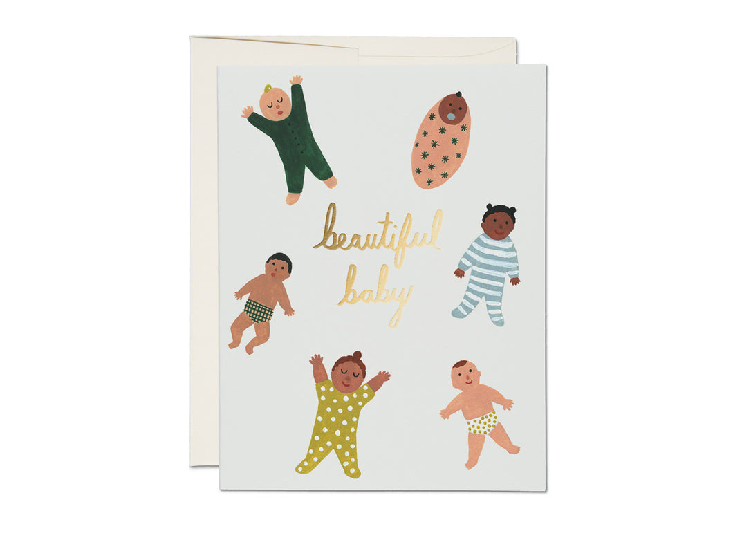 Beautiful Baby Greeting Card by Red Cap Cards