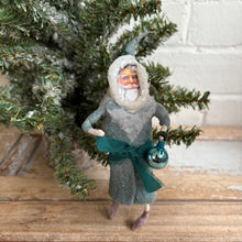Load image into Gallery viewer, Handmade Spun Cotton Santa Ornaments

