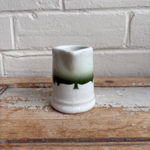 Load image into Gallery viewer, Vintage Albany, Georgia Hotelware Mini Creamer — Green Drip Glaze
