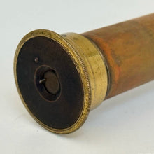 Load image into Gallery viewer, Antique 19th Century Mahogany + Brass Spyglass Telescope
