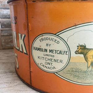 Vintage Smiles’n Chuckles Buttermilk Wafers Tin c1930