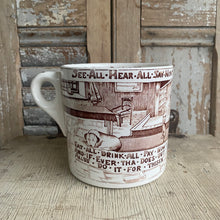 Load image into Gallery viewer, Antique English Transferware Novelty Mug c1930s
