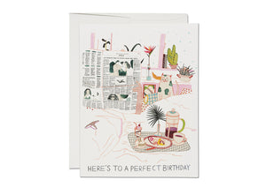Birthday Perfection Greeting Card by Priscilla Weidlein