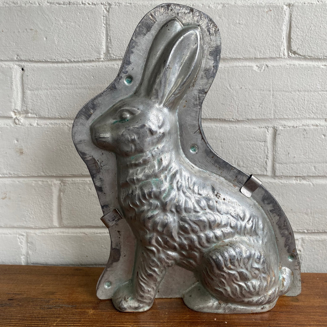 Antique Large Sitting Rabbit Mold 12”h made by Laurosch
