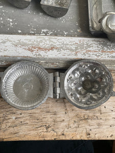 Antique Pewter Ice Cream Molds