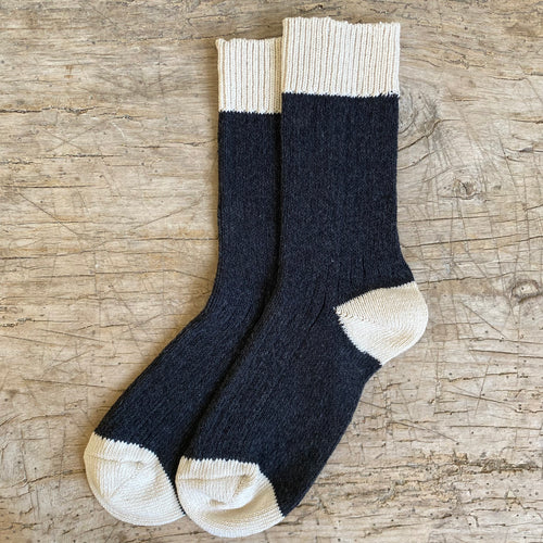 Oxford Black Cotton Socks