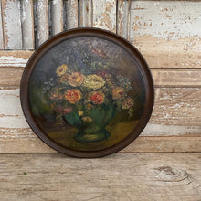 Load image into Gallery viewer, Antique French Floral Painting on Wood
