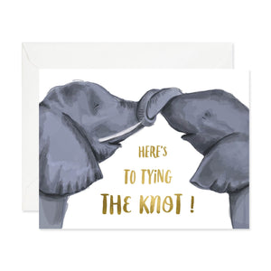 Knotty Elephants Card by Good Juju Ink