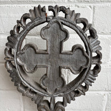 Load image into Gallery viewer, Antique Carved Wooden Standing Cross - Romania
