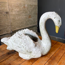 Load image into Gallery viewer, Pair of Vintage Concrete Swan Planters
