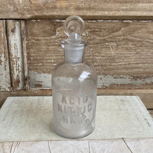 Load image into Gallery viewer, Antique Apothecary Chemical Bottle - Nitric Acid
