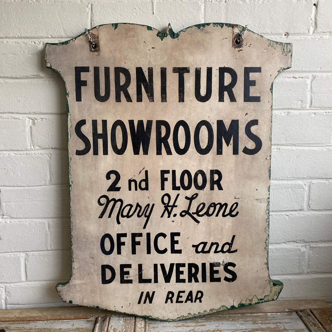 Vintage Hand Painted Wooden Sign