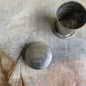 Antique WW1 Soldier’s Vest Pocket Cup