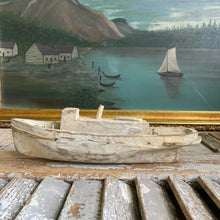 Load image into Gallery viewer, Vintage Folk Art Handmade Tugboat
