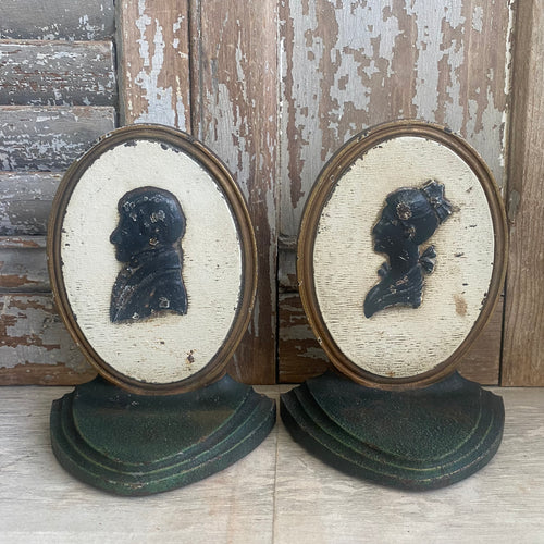 Antique Bradley & Hubbard Cameo Bookends
