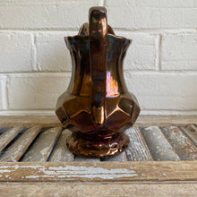 Load image into Gallery viewer, Vintage Copper Lustreware Diamond Pitcher
