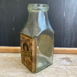 19th Century Antique John Burgess & Son Walnuts Jar