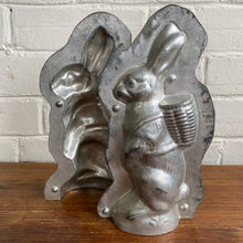 Load image into Gallery viewer, Antique Standing Rabbit with Basket Mold #20 Made in Germany by Laurosch 9”h
