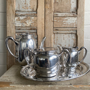 Vintage Canadian Pacific Railway Silverplated Coffee/Tea Service Set