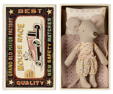 Load image into Gallery viewer, Maileg Little Sister Mouse on Matchbox - NEW!
