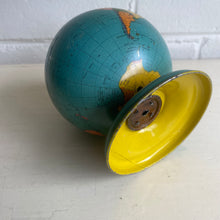 Load image into Gallery viewer, Vintage Tin Litho Globe Bank c1939 by the Ohio Art Co
