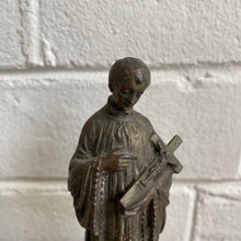 Load image into Gallery viewer, Antique French Speltre Statue of Saint John Vianney
