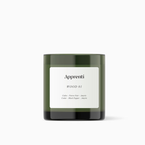 Apprenti Wood Candle made in Montreal
