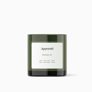 Apprenti Wood Candle made in Montreal