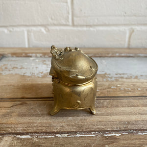 Antique Spelter Jewellery Casket Box