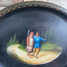Load image into Gallery viewer, Early 1900s Russian Imperial Toleware Painted Metal Tray
