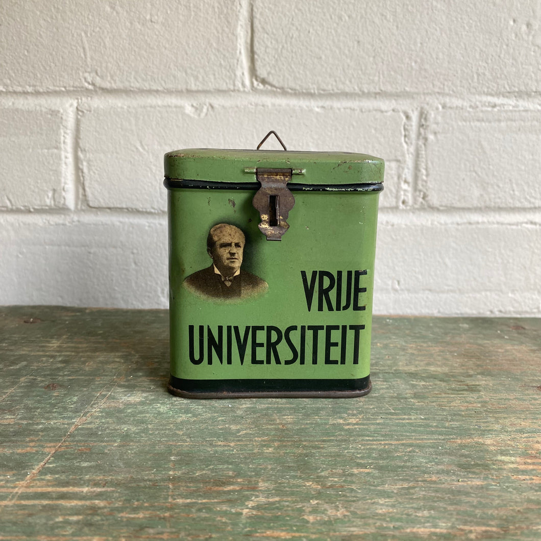 Vintage Dutch University Fundraiser Tin
