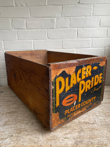 Vintage Placer Pride Fruit Crate