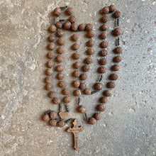 Load image into Gallery viewer, Antique French Wooden Rosary - Notre Dame De Chartres
