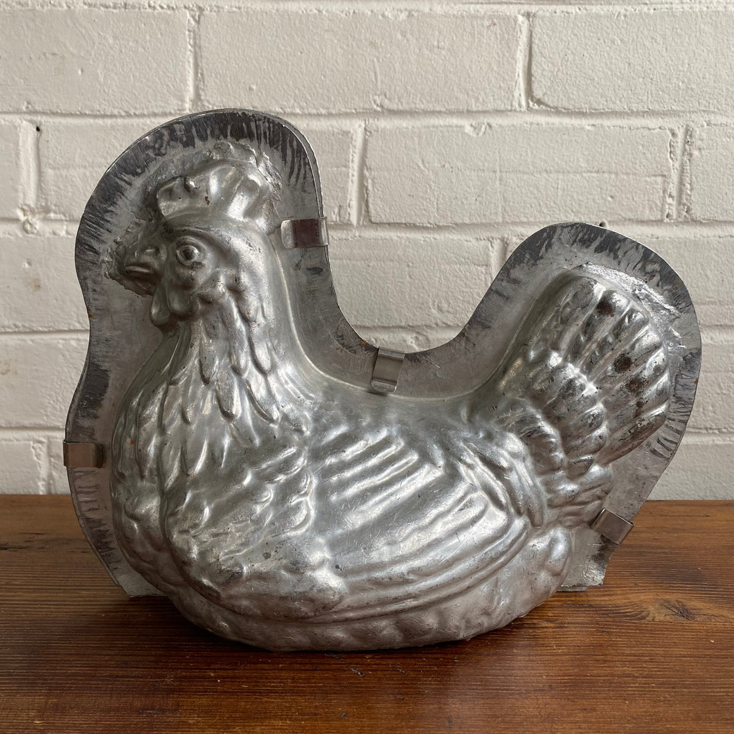 Large Antique Nesting Hen Chocolate Mold #16 Made in Germany