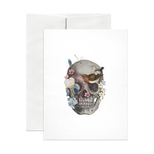 Pink Skull Greeting Card